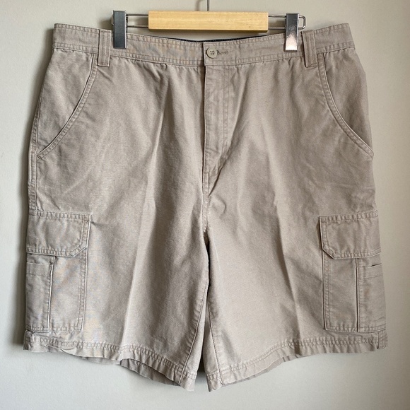 Cherokee Men's Cargo Shorts Vintage Light Beige Size 38 - Picture 1 of 11